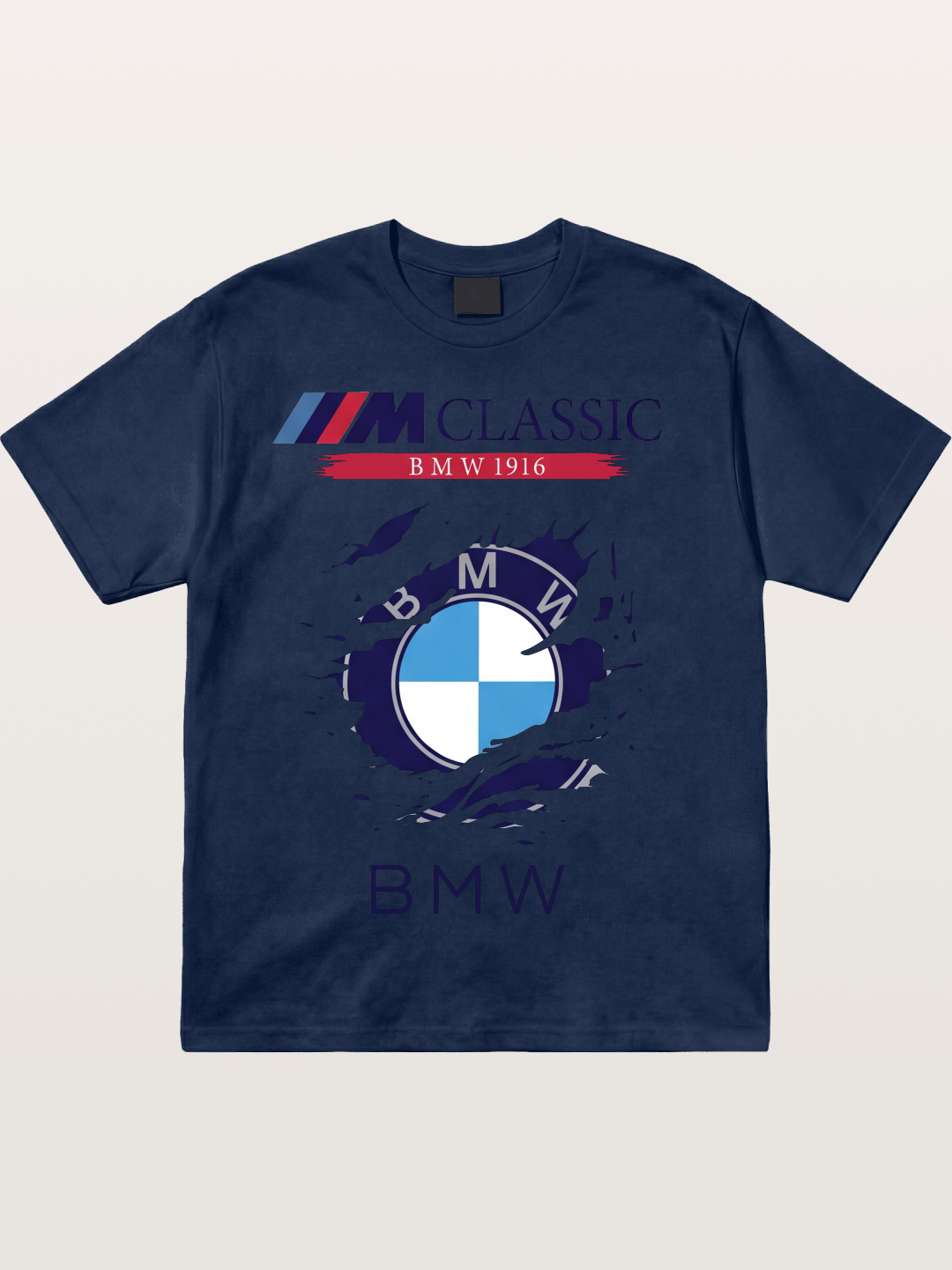 BMW M Colors Tear Effect Cotton T-shirt