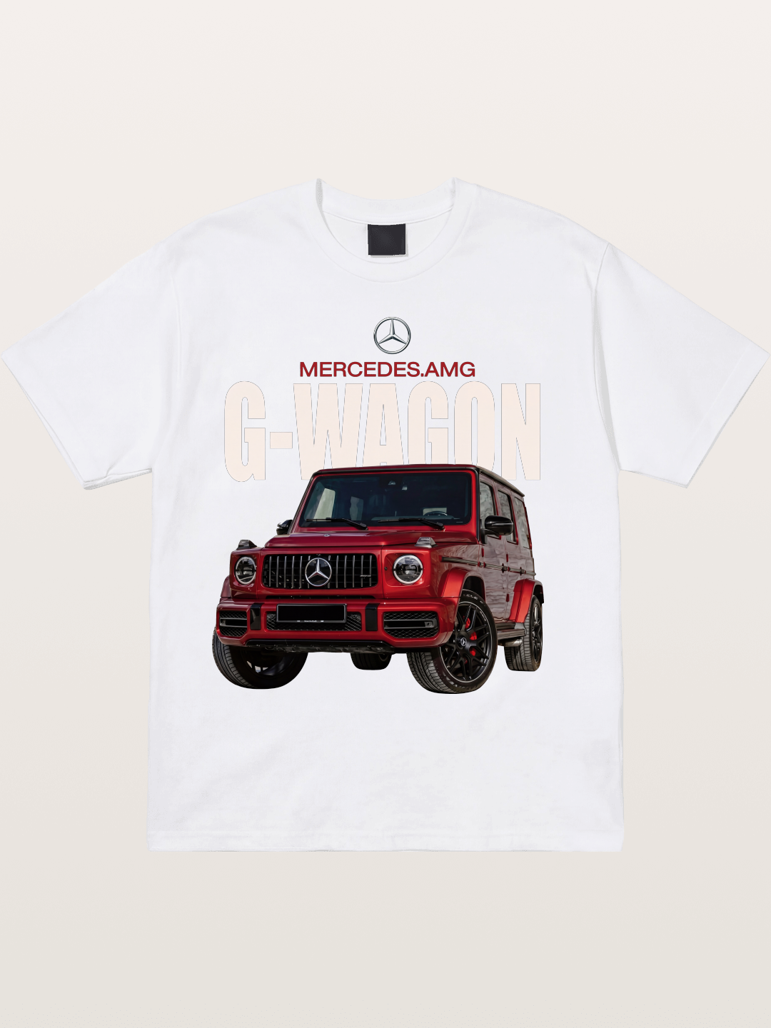Red Mercedes G-Wagon Off-Road Cotton T-shirt