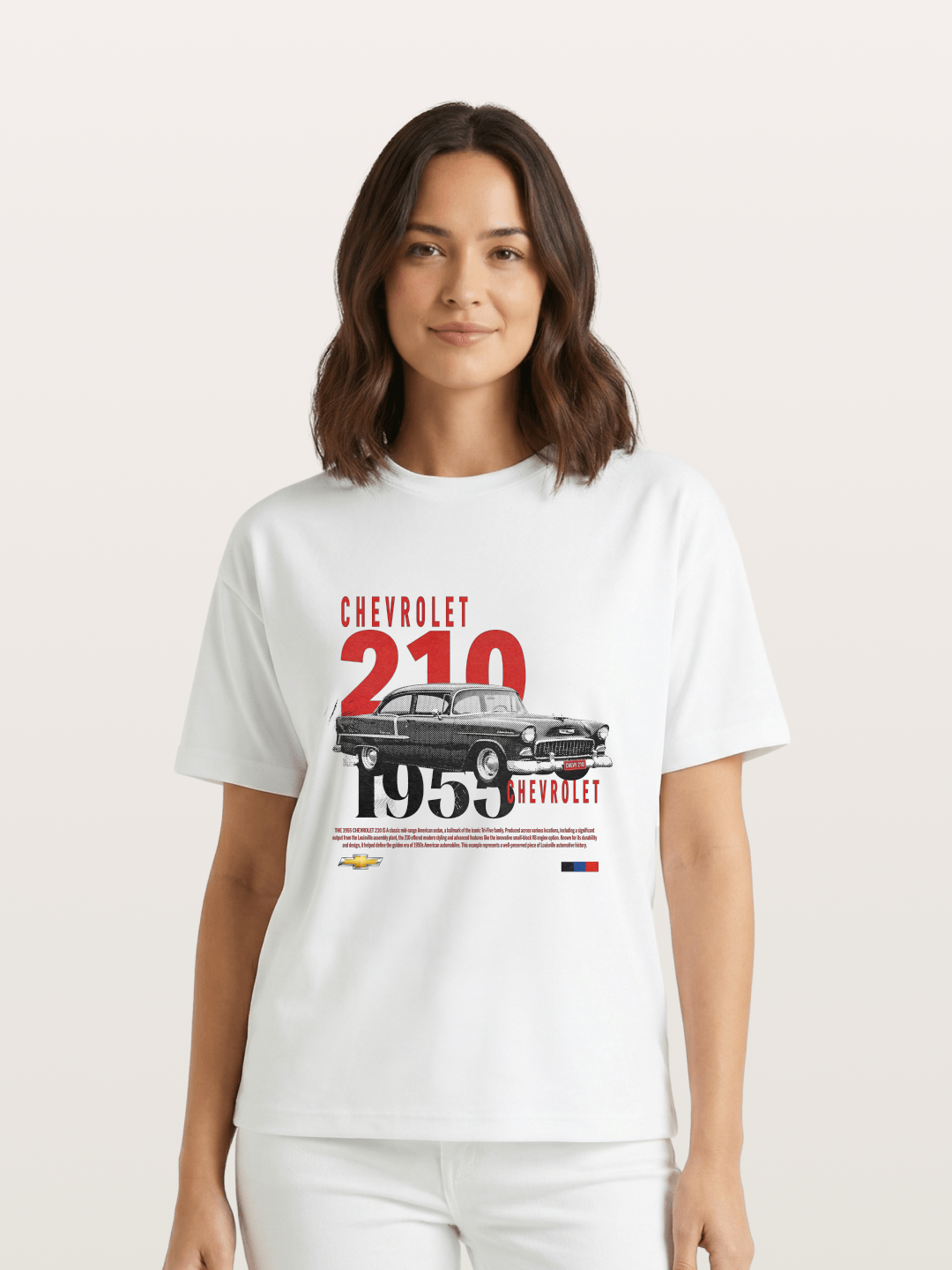 1955 Chevrolet 210 Retro Poster Gildan T-shirt