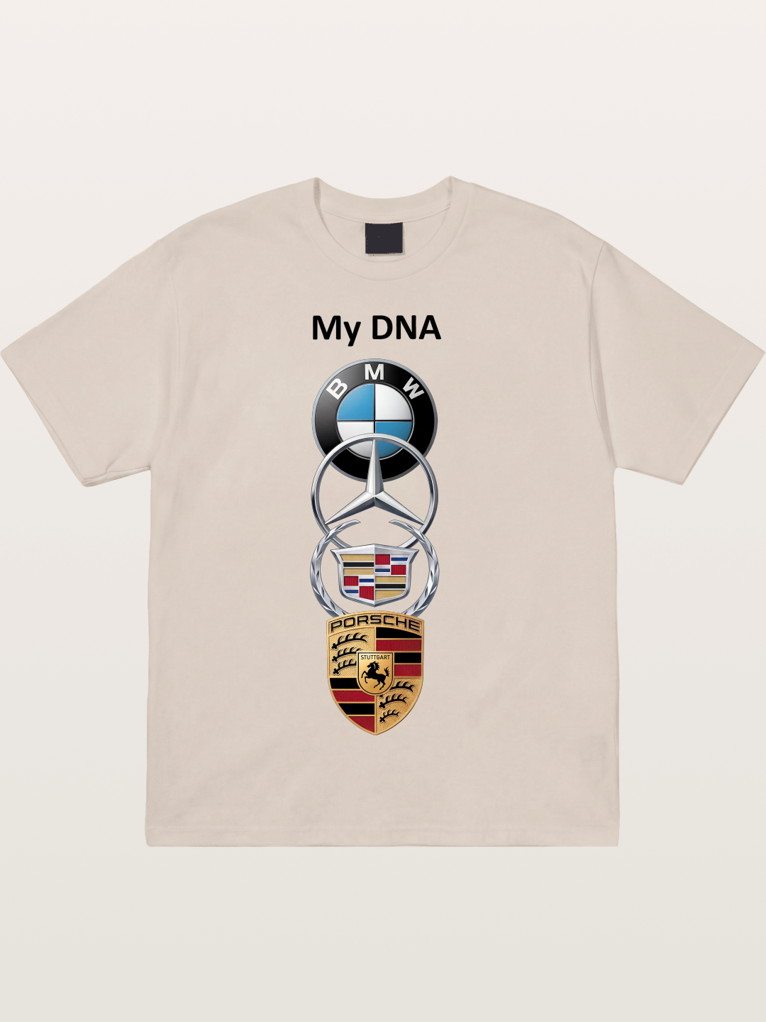 Luxury Car Logos Stack Art Cotton T-shirt