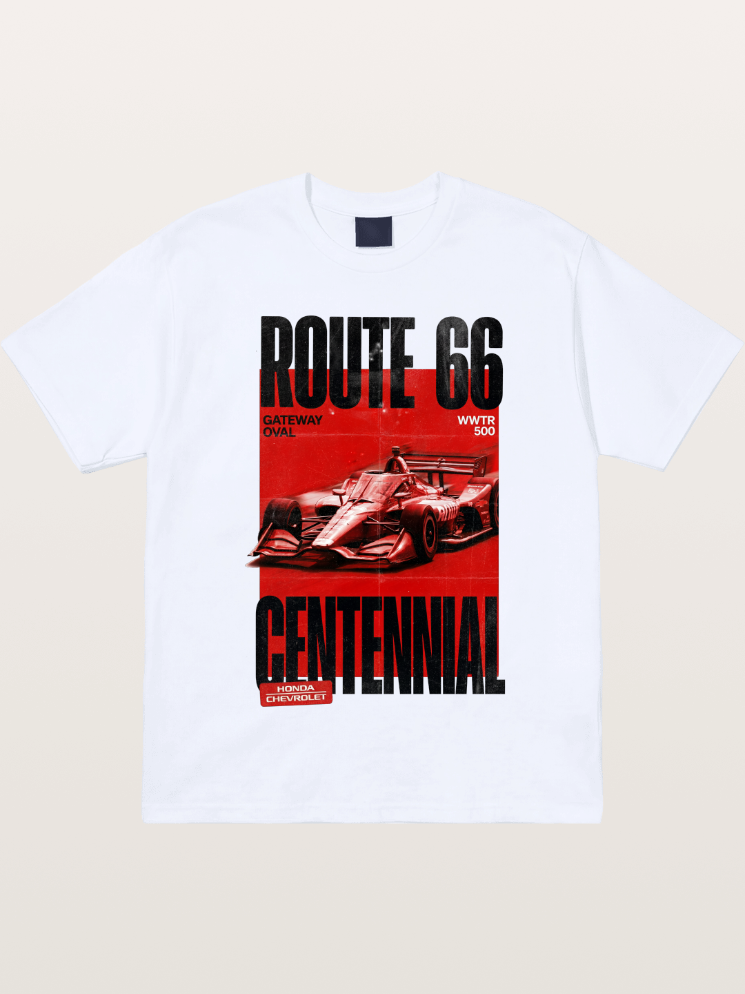 Red Tone Route66 Racing Card Gildan T-shirt
