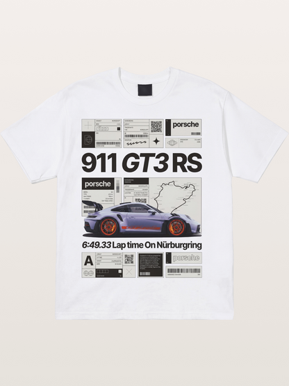 GT3 RS Poster Cotton T-shirt