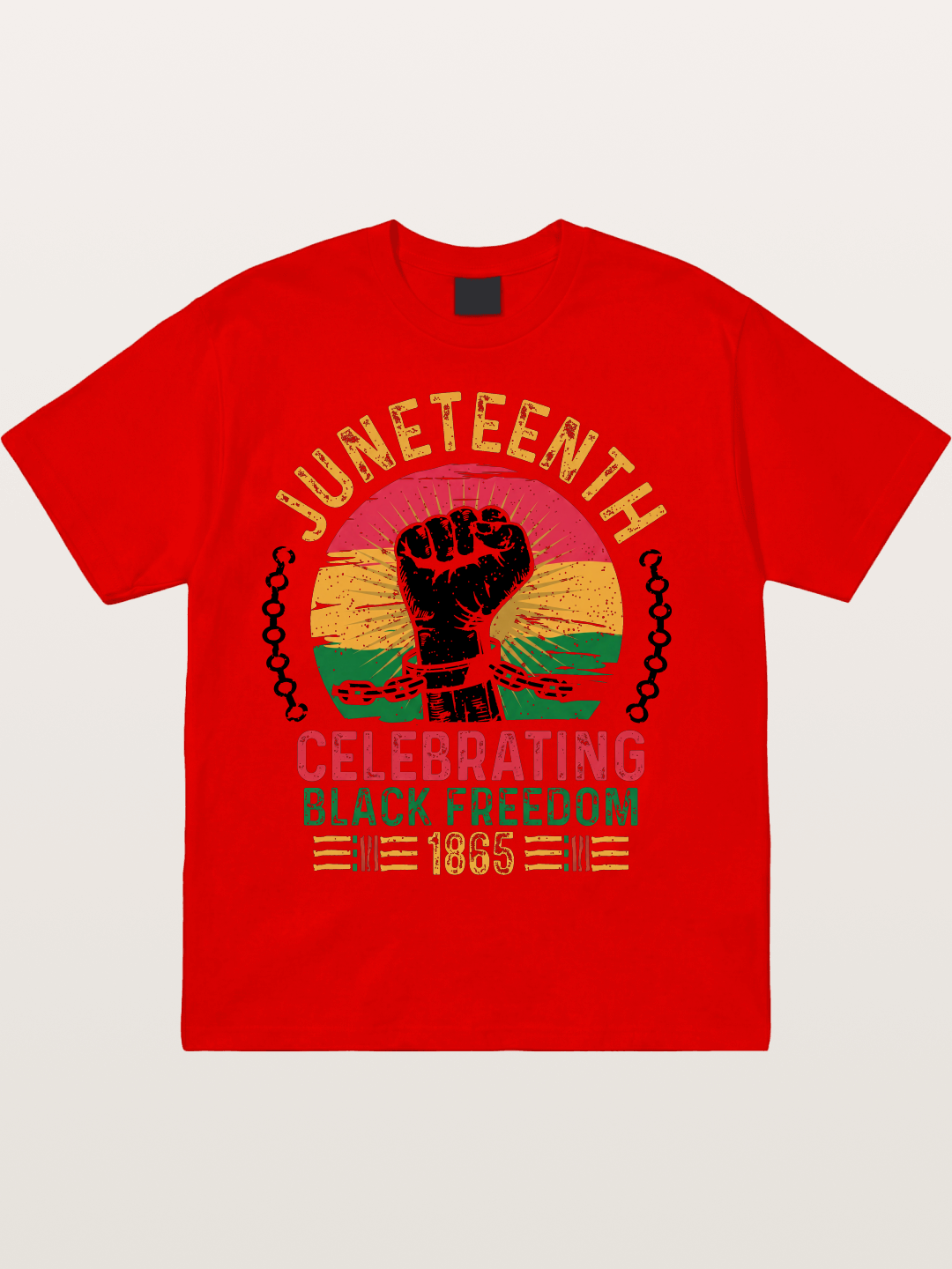Juneteenth Black Freedom Fist Cotton T-shirt
