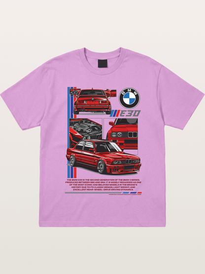 BMW E30 Multi Angle Collage Gildan T-shirt