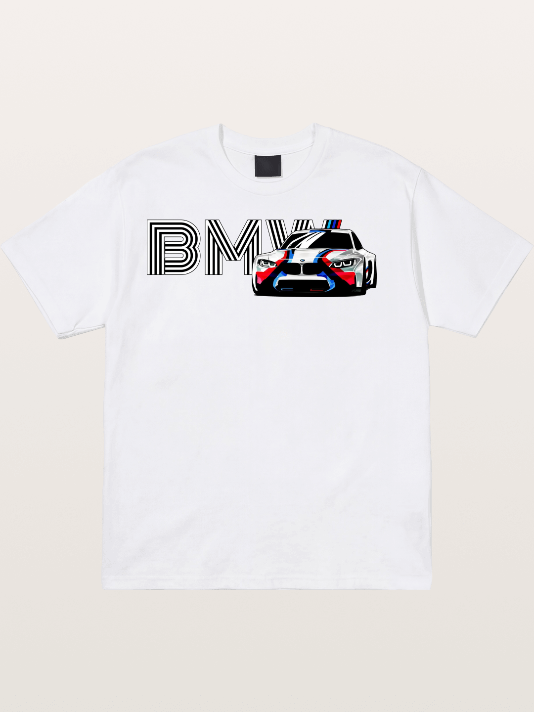 BMW M Series Typography Print Cotton T-shirt