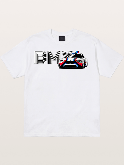 BMW M Series Typography Print Cotton T-shirt
