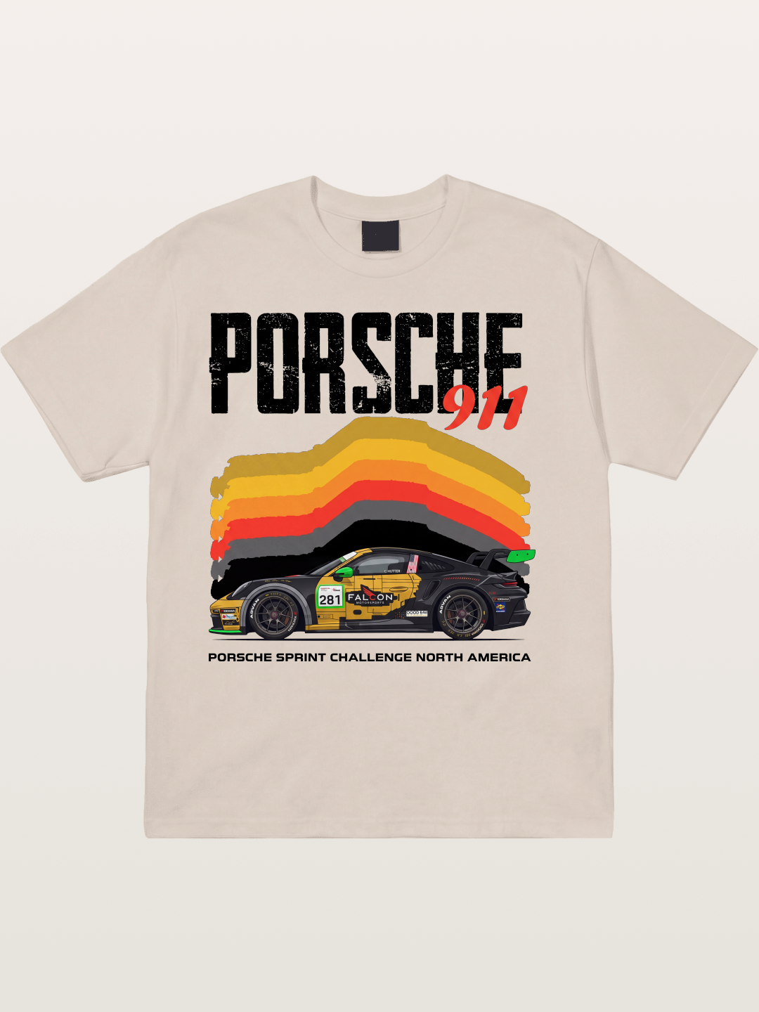 Porsche 911 Sprint Challenge Gradient Cotton T-shirt