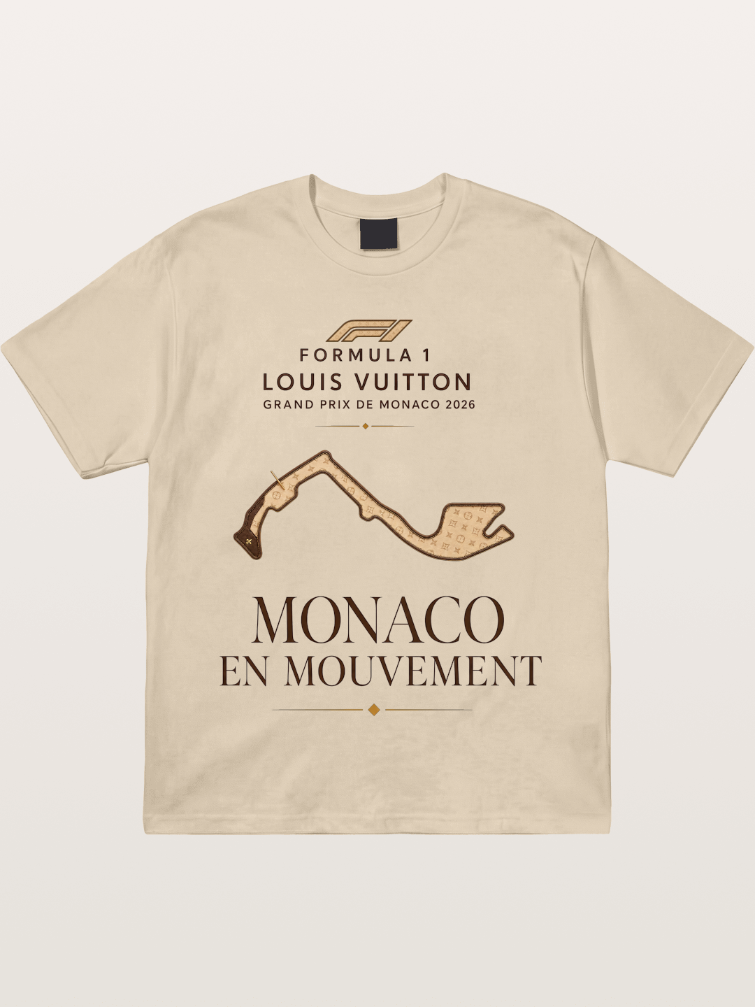LV Monaco Track Pattern Art Gildan T-shirt
