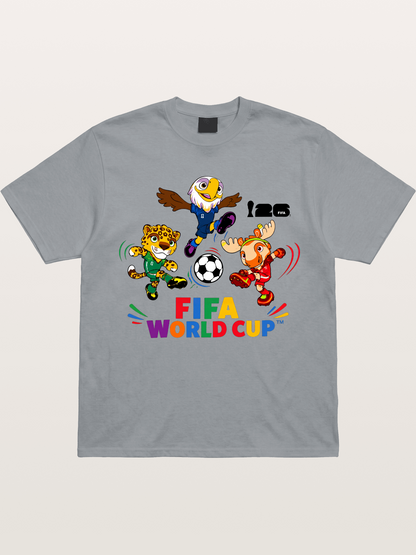 FIFA World Cup Mascots Print Gildan T-shirt