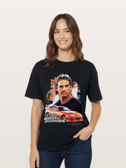 Orange Supra Fast & Furious Cotton T-shirt