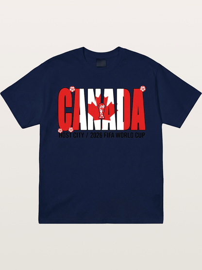 Canada 2026 World Cup Typography Gildan T-shirt