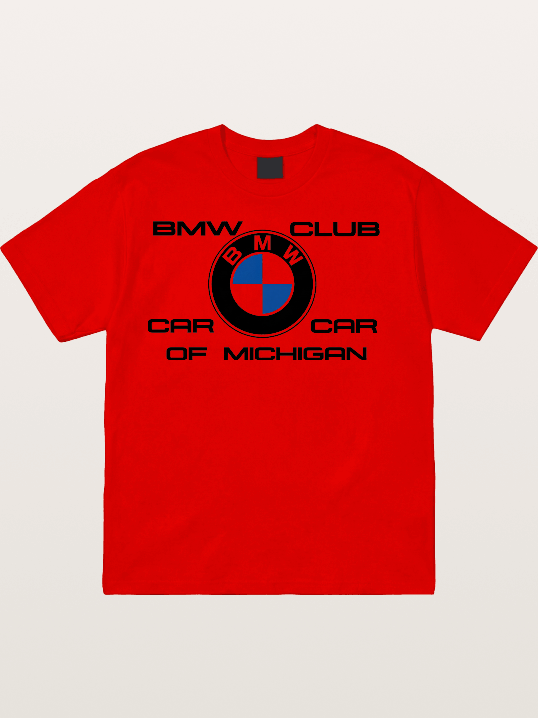 BMW Car Club Michigan Logo Cotton T-shirt