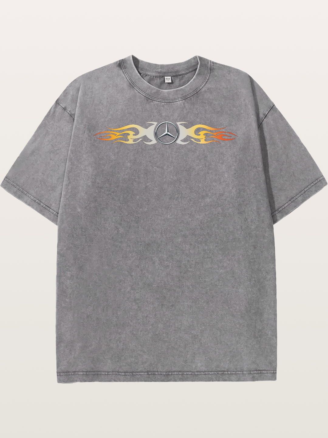 Mercedes Star Flame Stripe Washed T-shirt