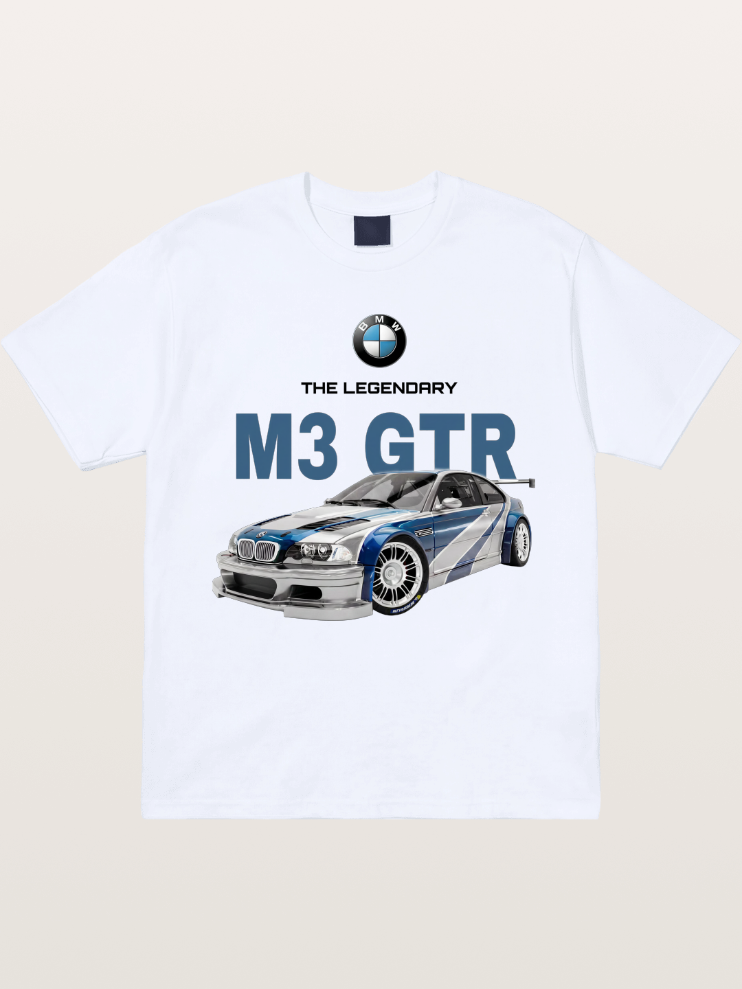 BMW M3 GTR Legend Print Gildan T-shirt