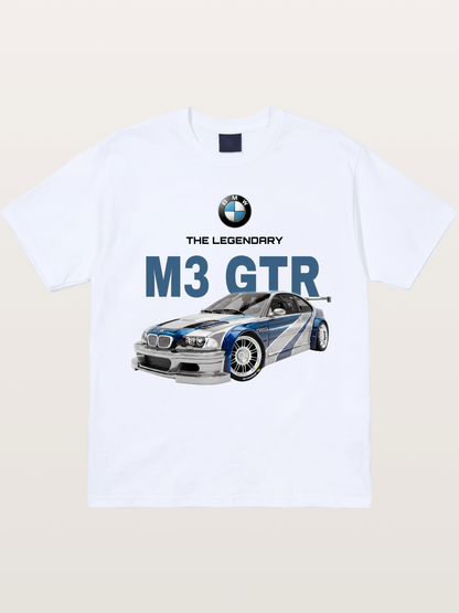 BMW M3 GTR Legend Print Gildan T-shirt