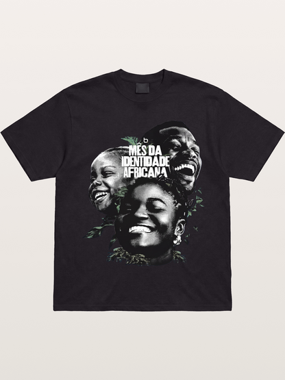 Juneteenth African Identity Faces Gildan T-shirt