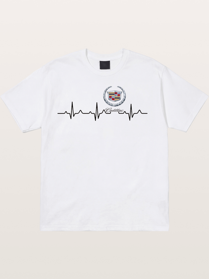 Cadillac Heartbeat Graphic Cotton T-shirt