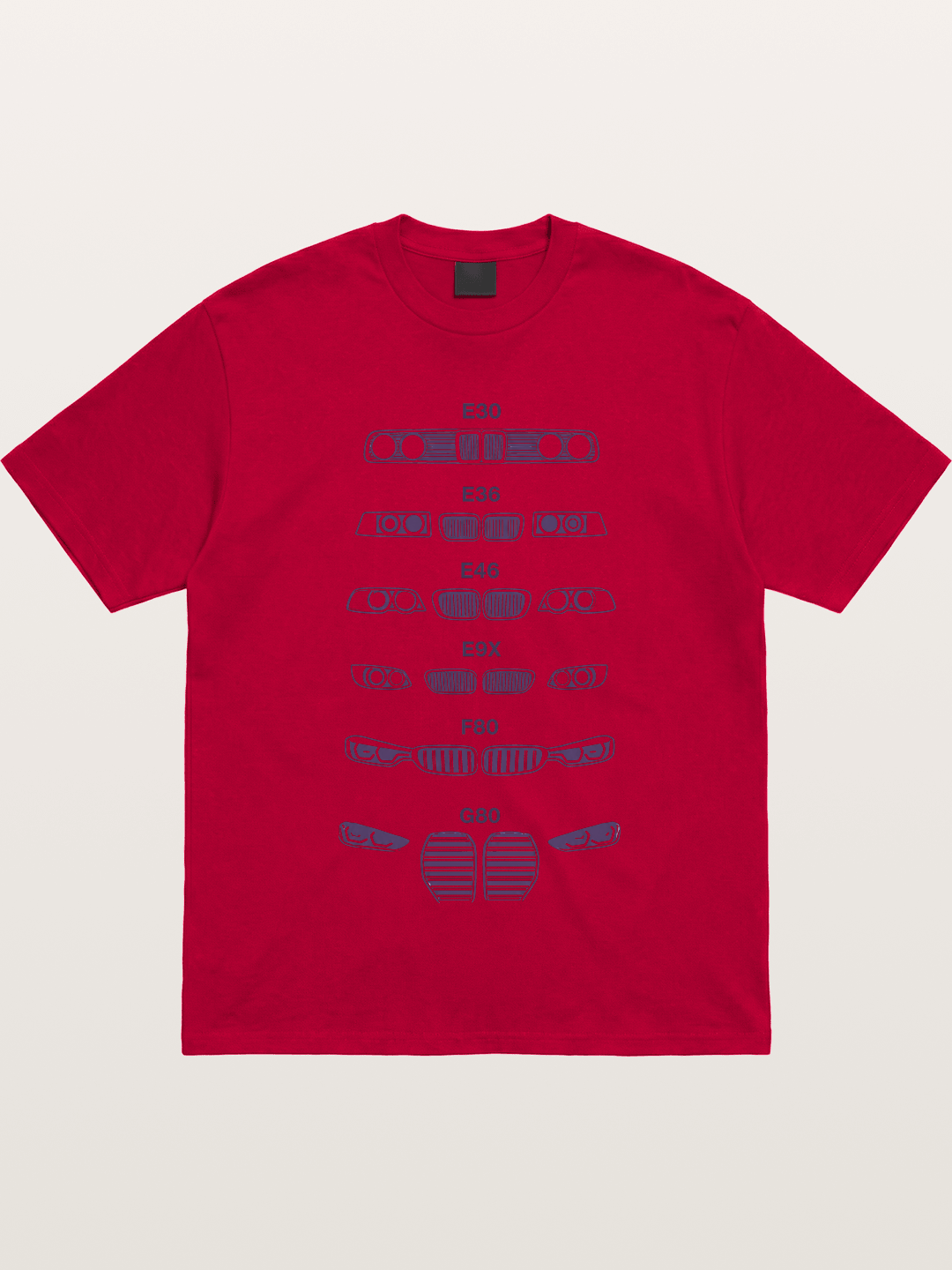 BMW Headlight Generations Print Gildan T-shirt