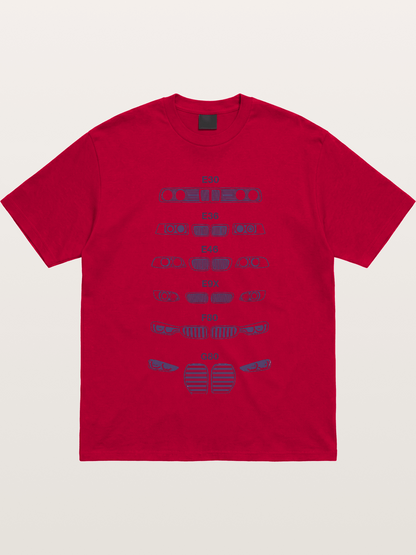 BMW Headlight Generations Print Gildan T-shirt