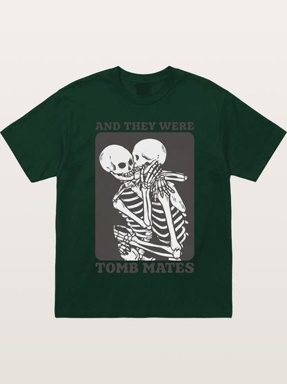 Tomb Mates Skeleton Couple Pride Gildan T-shirt