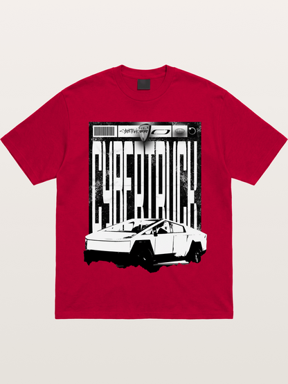 Tesla Cybertruck Glitch Poster Gildan T-shirt