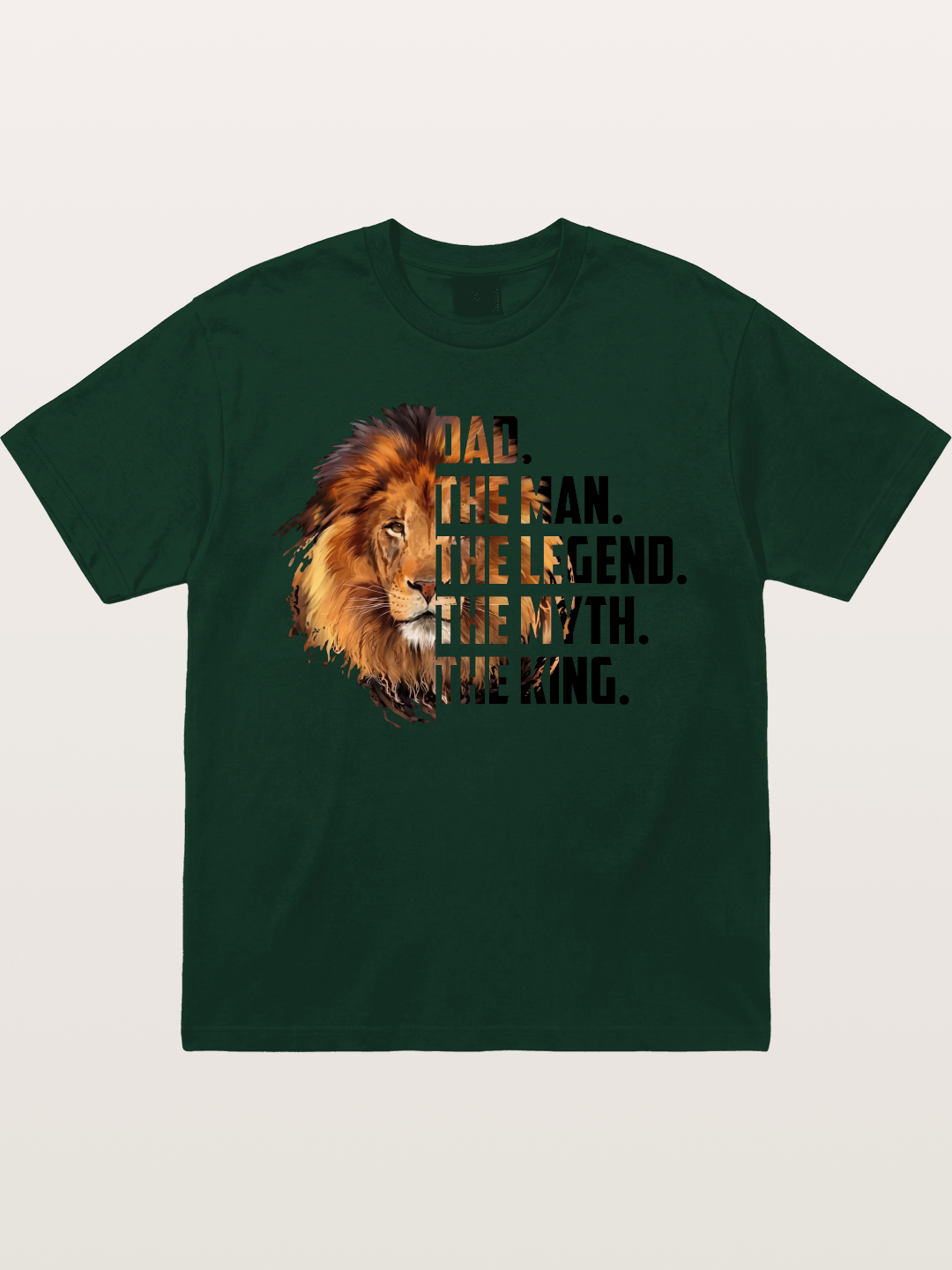 Dad The King Lion Design Gildan T-shirt
