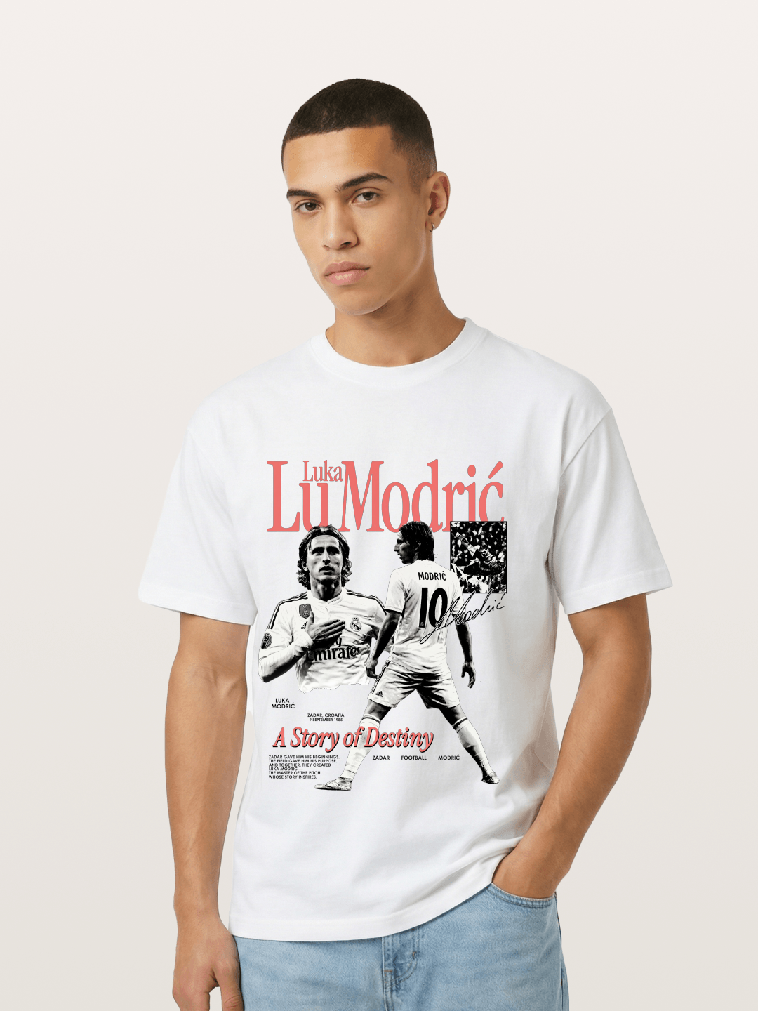Luka Modric Destiny Story Gildan T-shirt