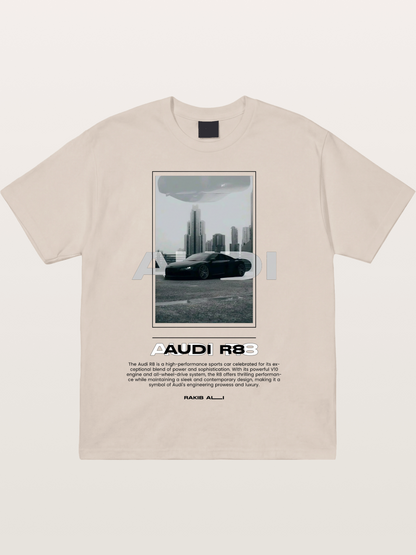 Audi R8 City Night Graphic Cotton T-shirt