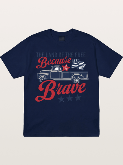 Land of the Free Vintage American Truck Gildan T-shirt