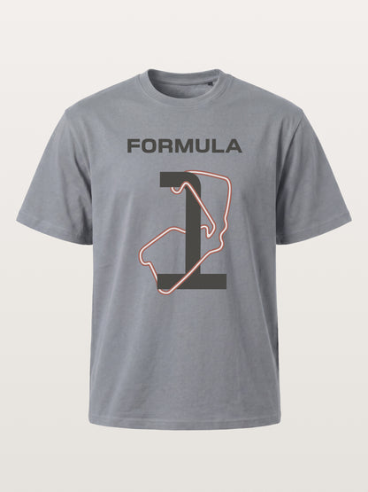 Formula 1 Silverstone Track Monogram Gildan T-shirt