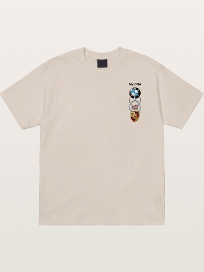 Luxury Car Logos Stack Art Cotton T-shirt