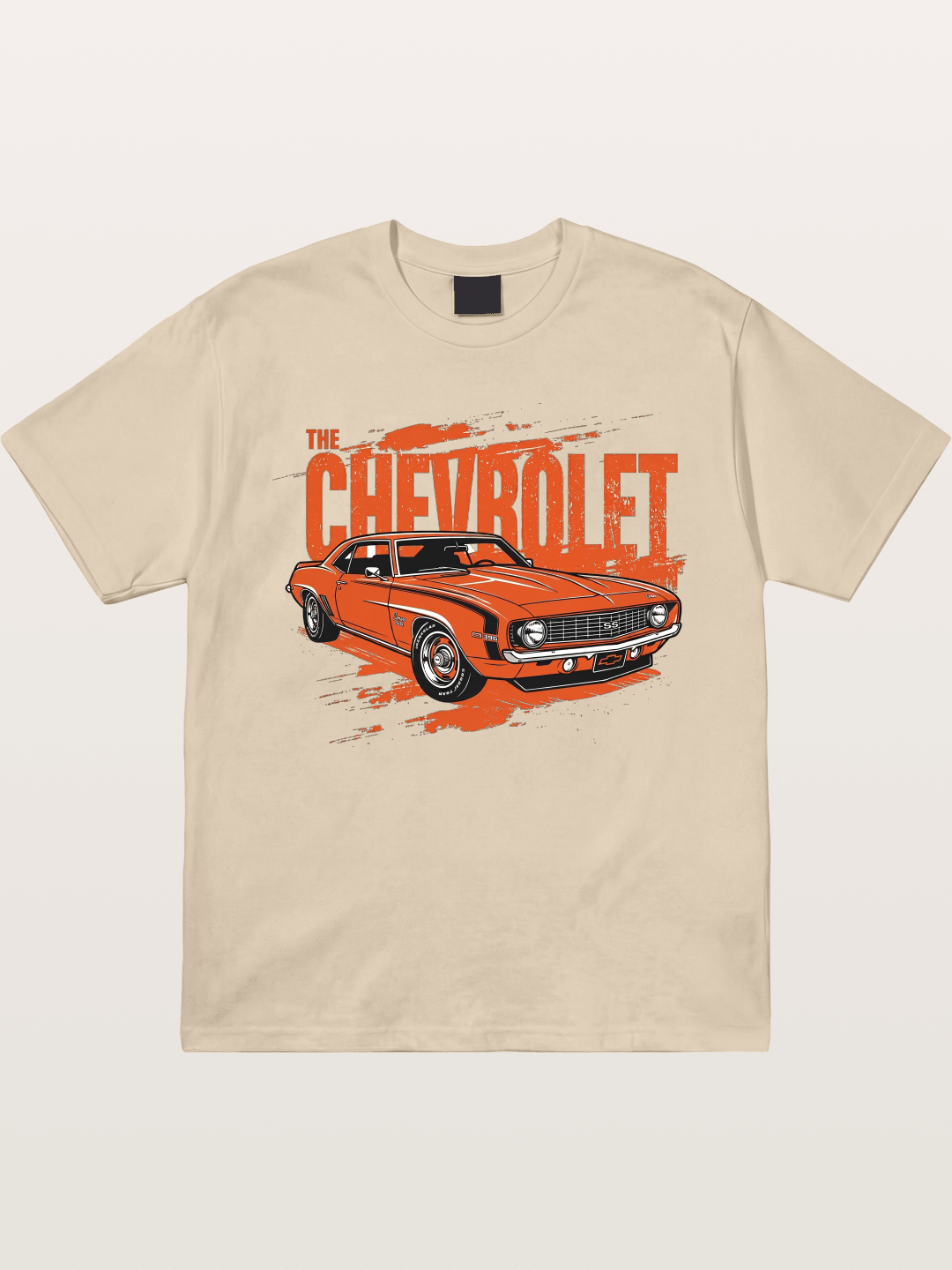 Orange Classic American Car Gildan T-shirt