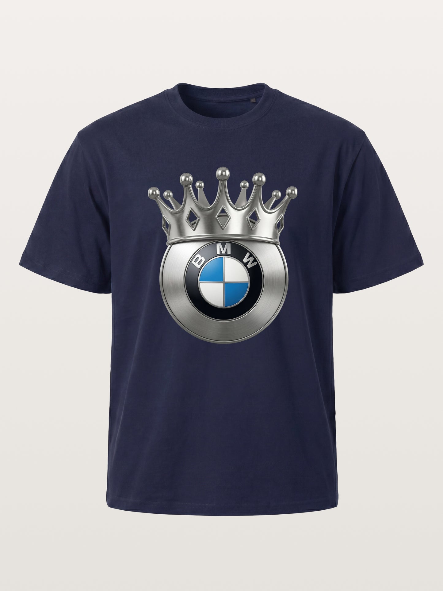 Crowned BMW Logo Metal Art Gildan T-shirt