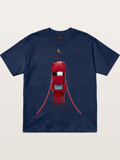 Porsche 911 GT3 RS Top View Cotton T-shirt