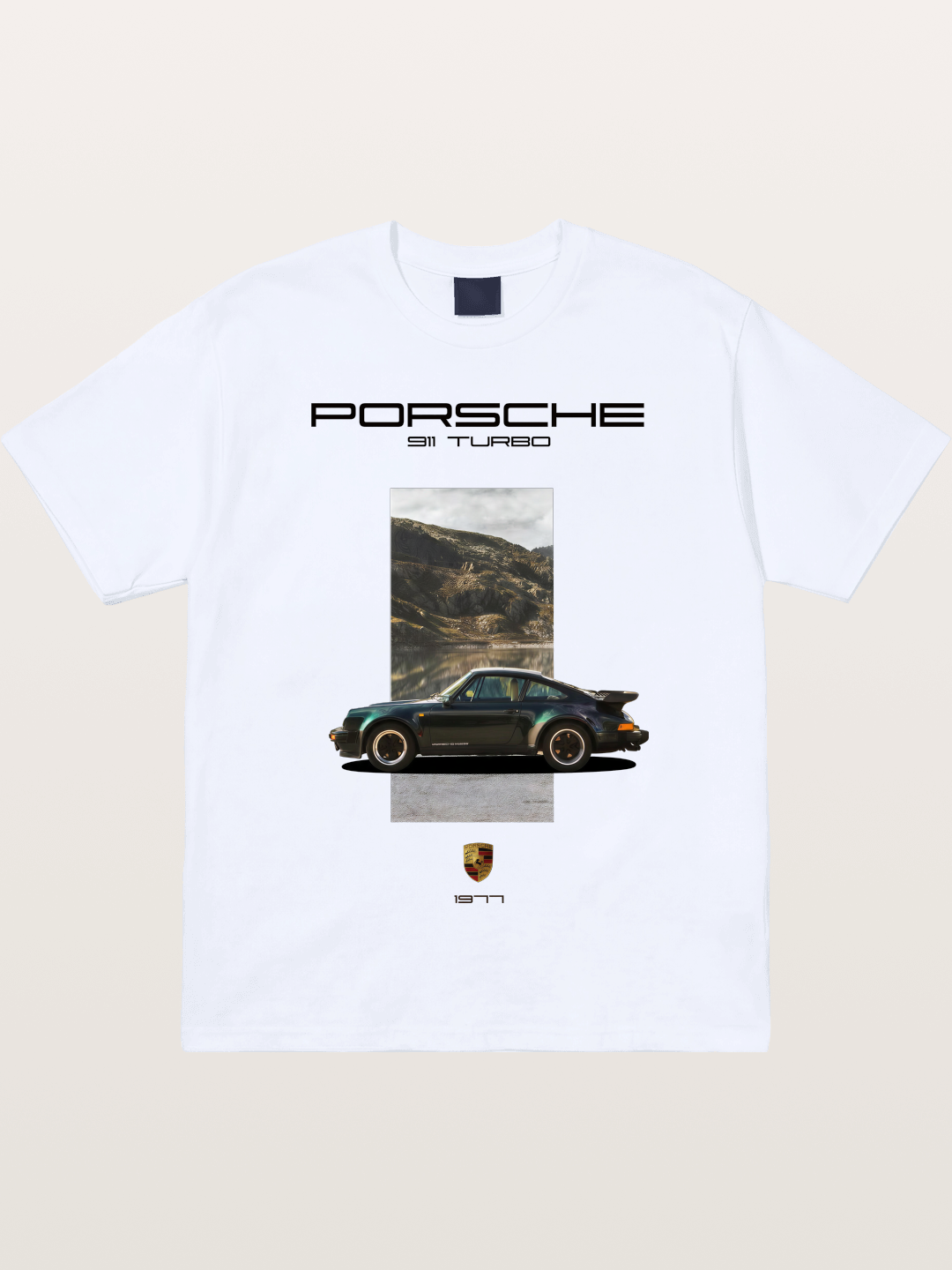 Vintage 911 Turbo Mountain Print Gildan T-shirt