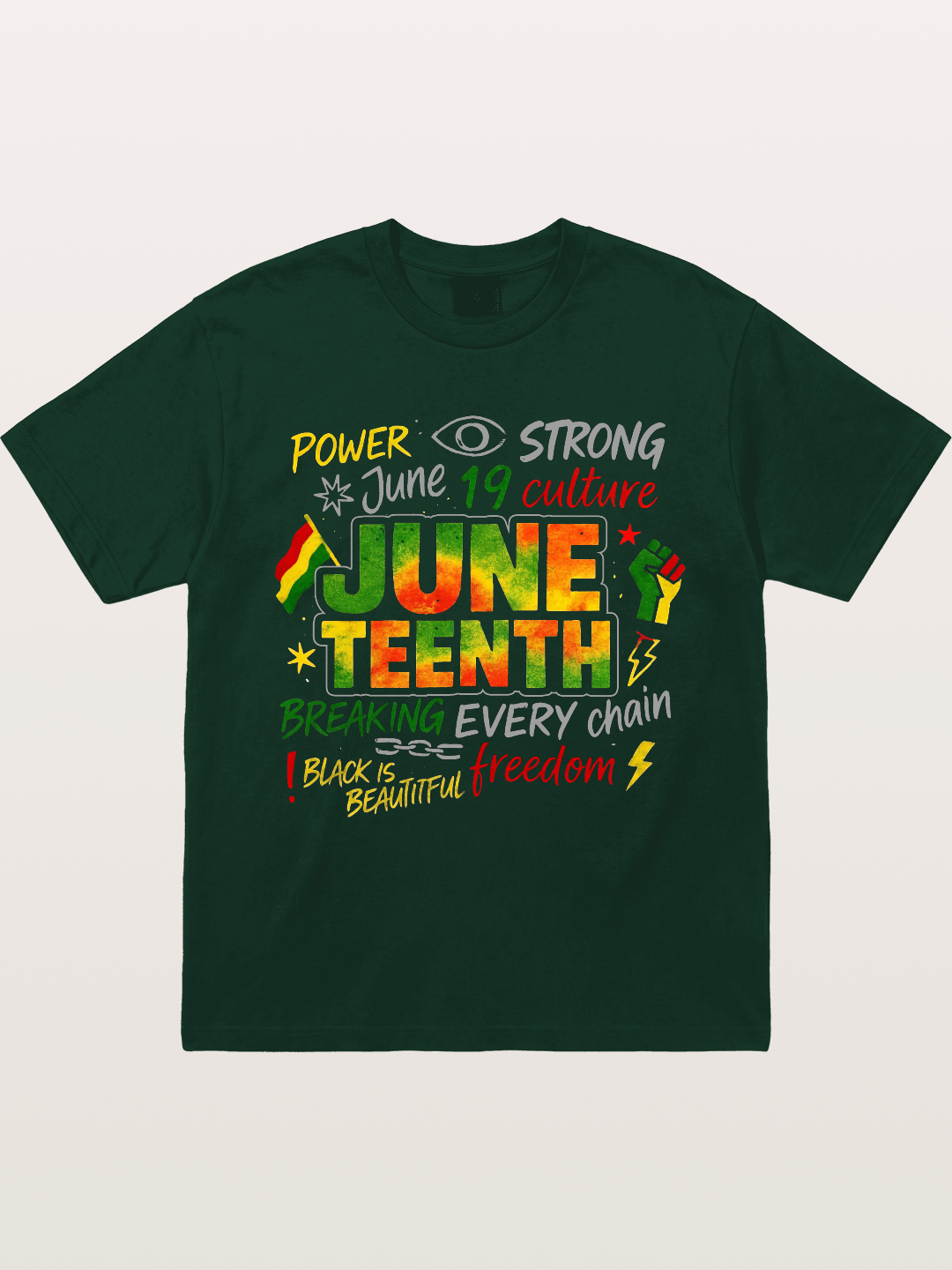 Juneteenth Breaking Every Chain Gildan T-shirt