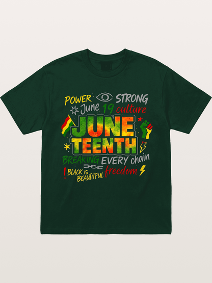 Juneteenth Breaking Every Chain Gildan T-shirt