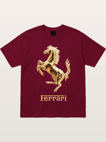 Ferrari Golden Prancing Horse Gildan T-shirt