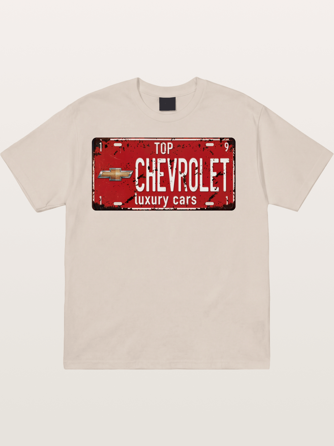 Chevrolet License Plate Cotton T-shirt