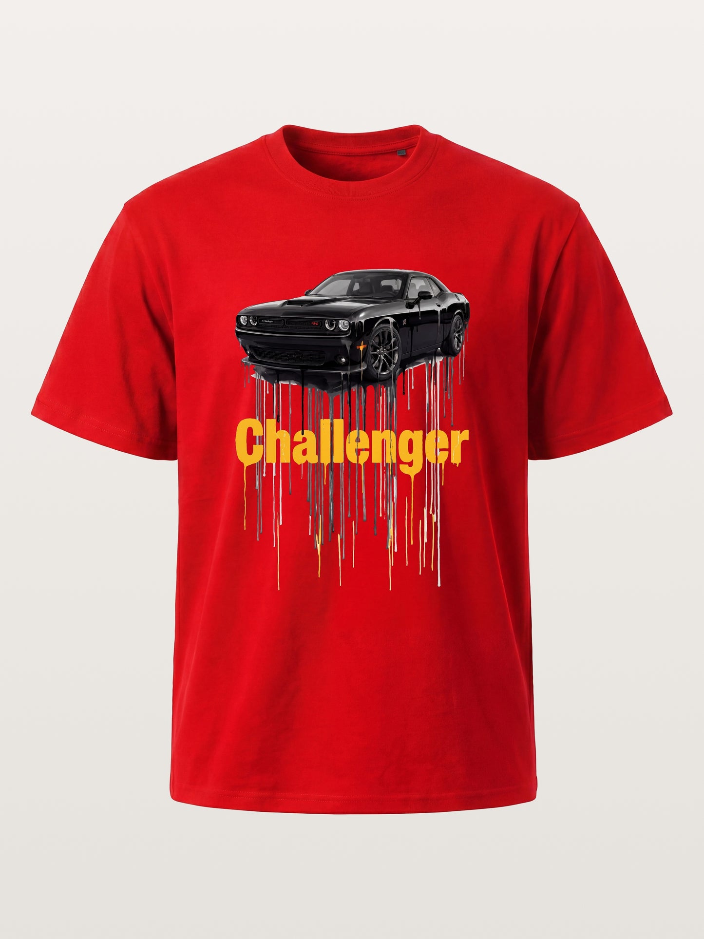 Drip Paint Challenger Poster Cotton T-shirt