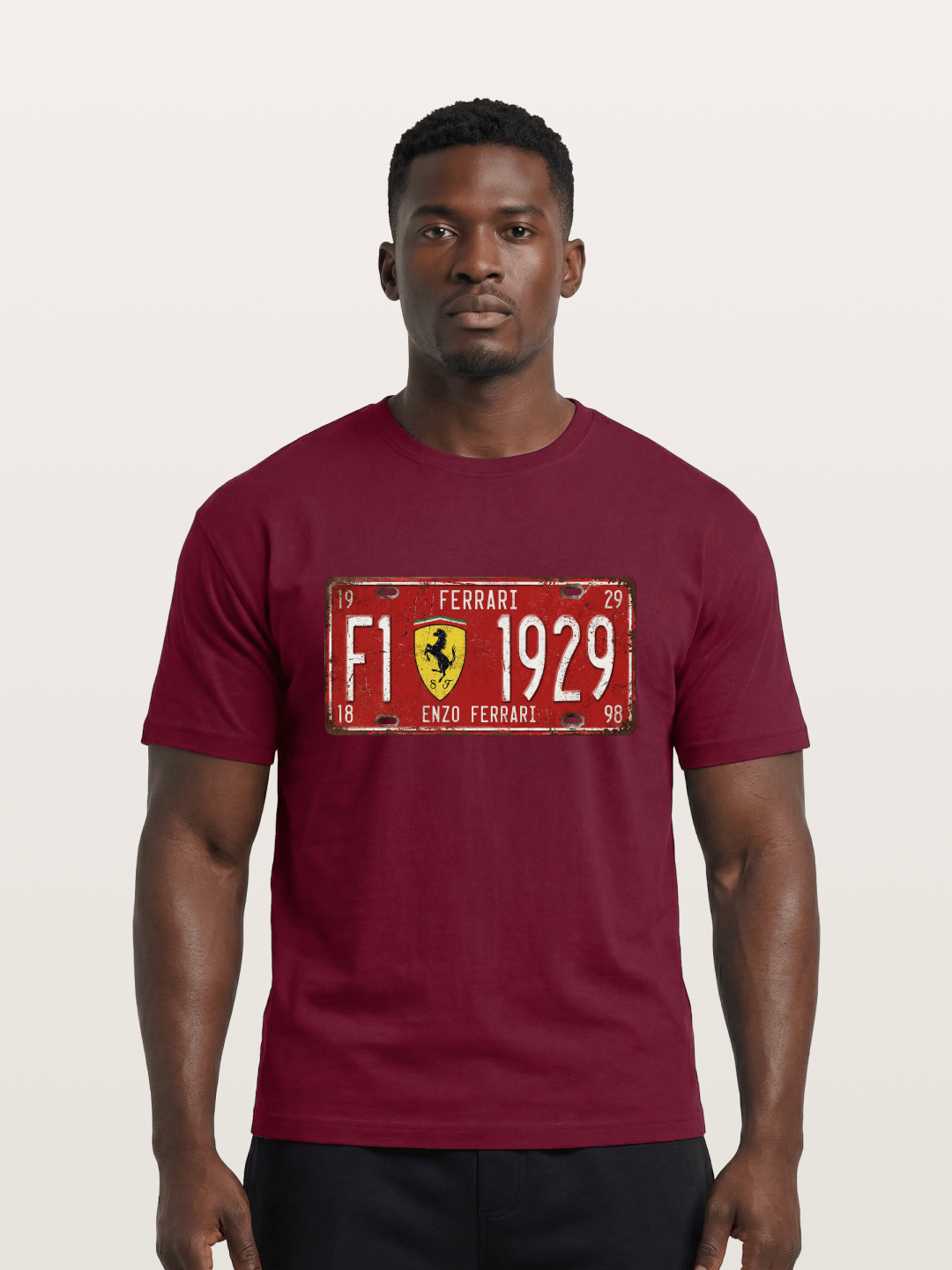 license plate Gildan T-shirt