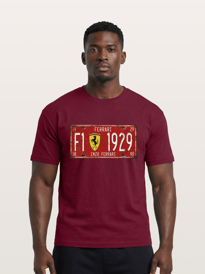 license plate Gildan T-shirt