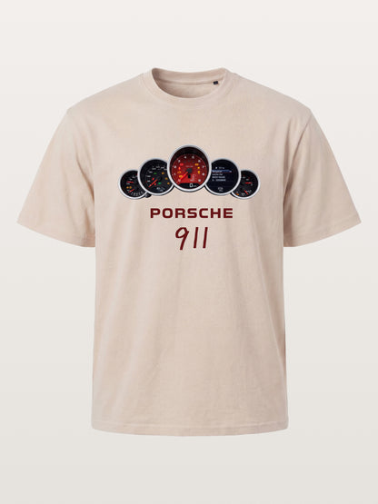 Five Piece Porsche 911 Gauge Cluster Cotton T-shirt