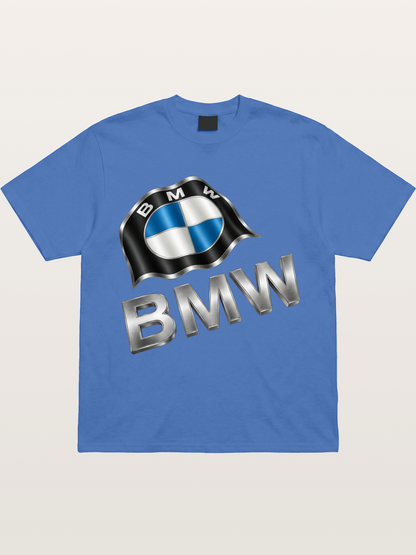 BMW Waving Flag Emblem Gildan T-shirt