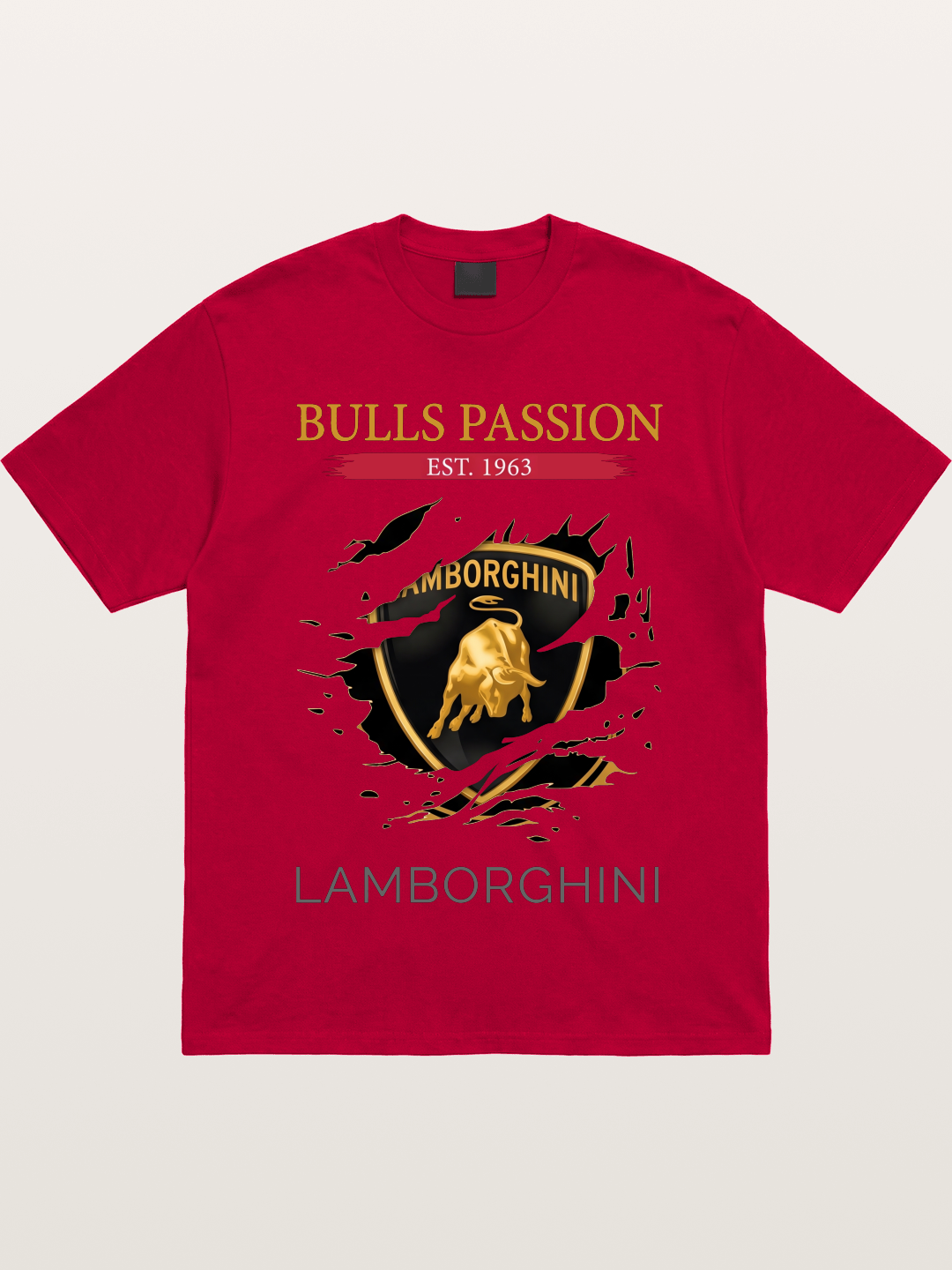Lamborghini 1963 Tear Logo Gildan T-shirt