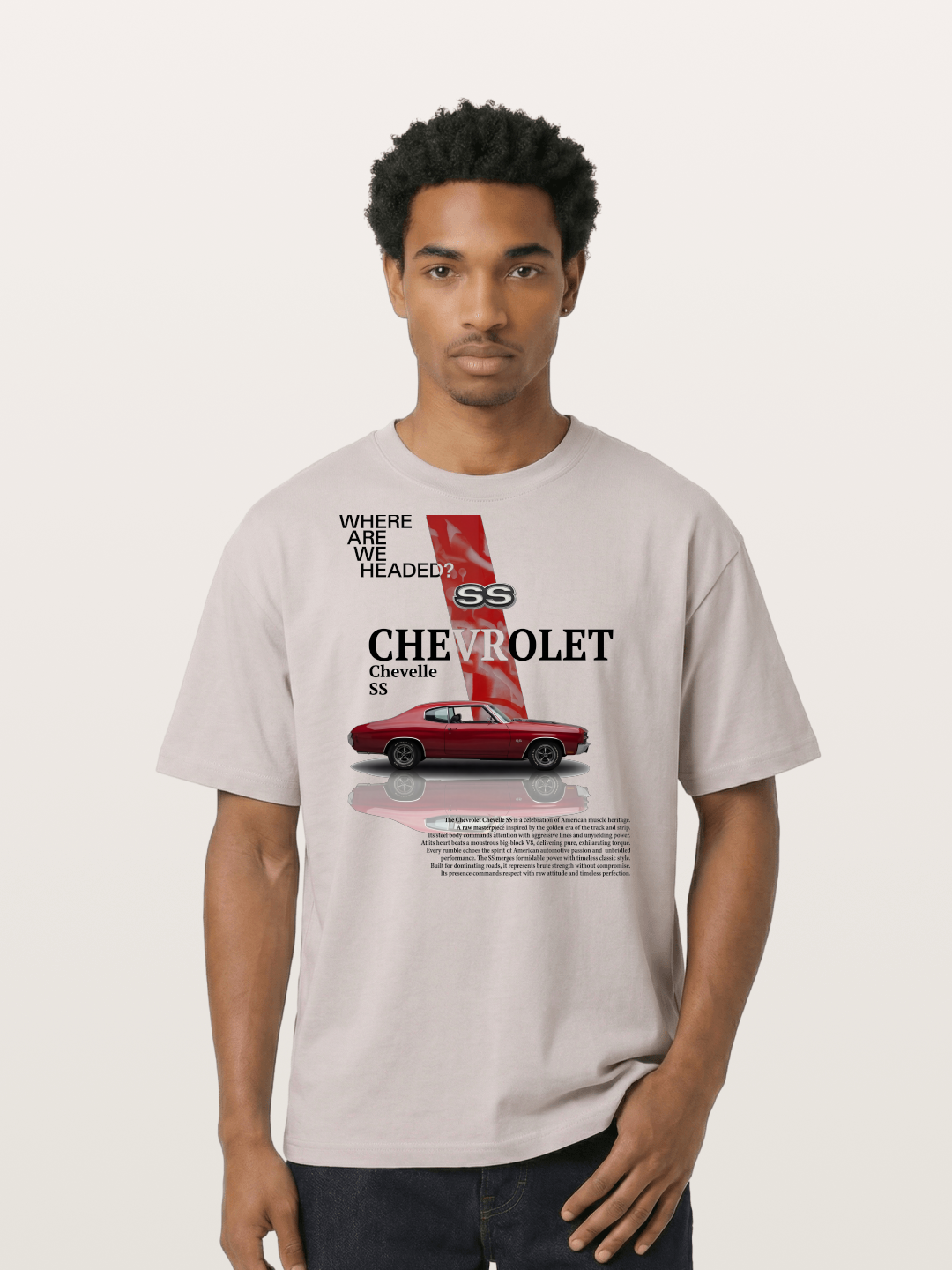 Red SS Coupe Cotton T-shirt