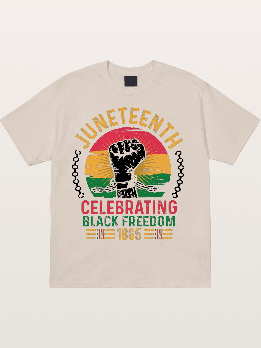 Juneteenth Black Freedom Fist Cotton T-shirt