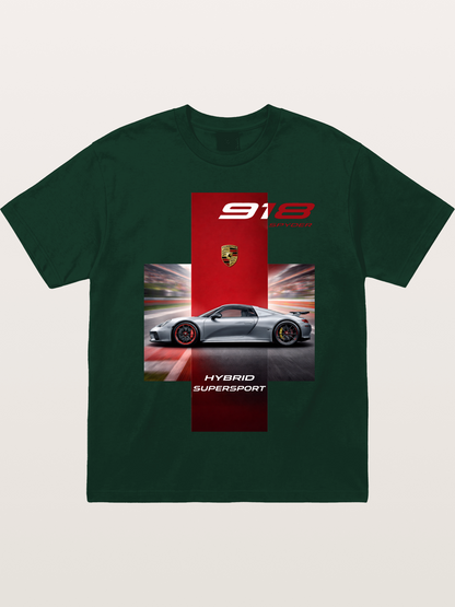 Porsche 918 Spyder Hybrid Supersport Gildan T-shirt