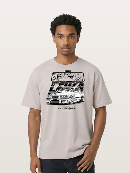 Vintage Race Car Cotton T-shirt