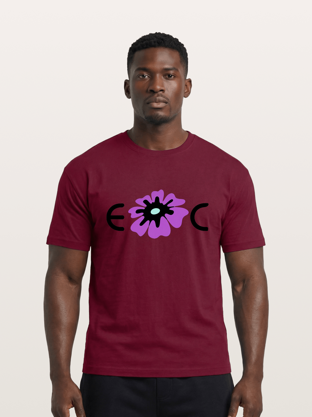 Purple EDC Daisy Silhouette Gildan T-shirt